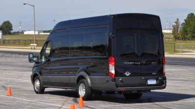 HD Track Drive Review - 2015 Ford Transit PowerStroke Diesel High-Roof, Long-Box Cargo Van 49
