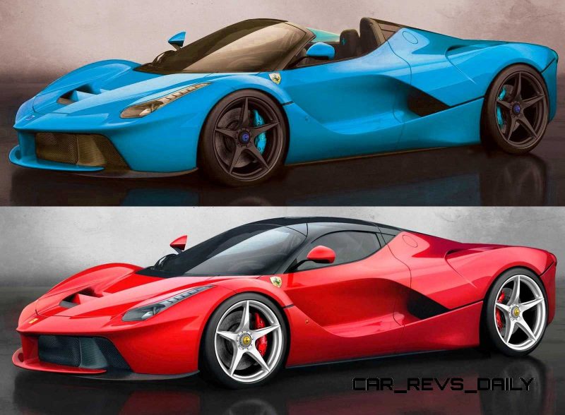 LaFerrari Roadster vs McLaren P1 Spider 5-vert