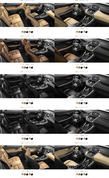 2015 Lexus NX200t Interior Colors 10-tile