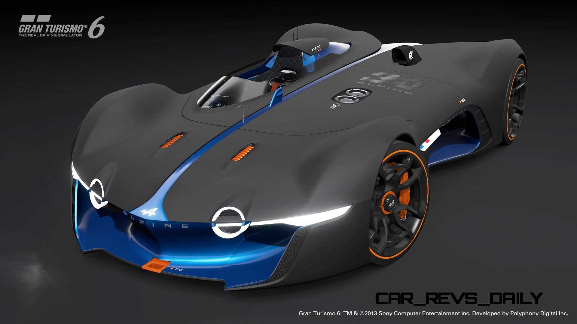 Alpine Vision Gran Turismo 2015 Black Matt & Blue Concept