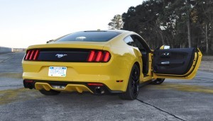 HD Road Test Review - 2015 Ford Mustang EcoBoost in Triple Yellow with Performance Pack 207