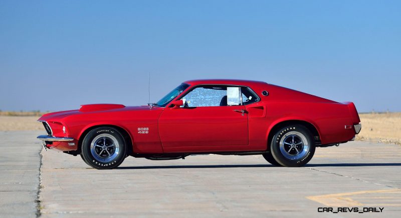 1969 Ford Mustang Boss 429 Fastback in Candyapple Red  2
