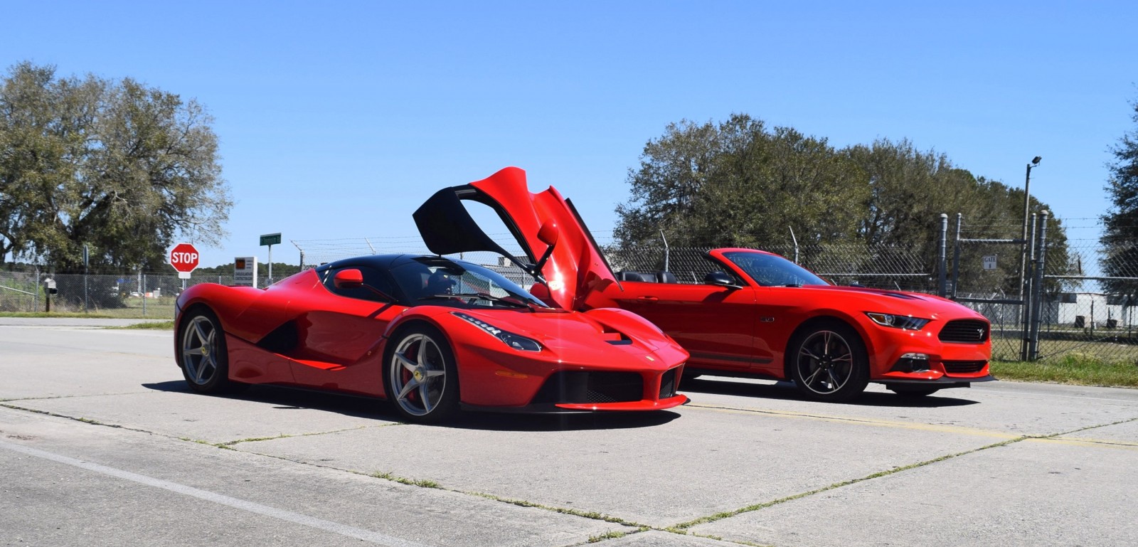 Speed Fleet! 2016 Ford Mustang GT Cali Special + LaFERRARI 11