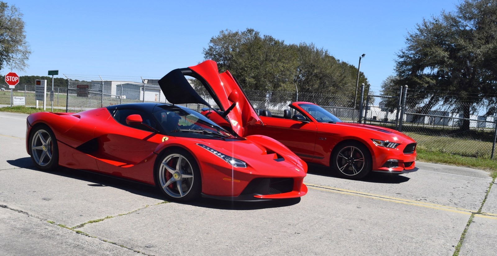 Speed Fleet! 2016 Ford Mustang GT Cali Special + LaFERRARI 20