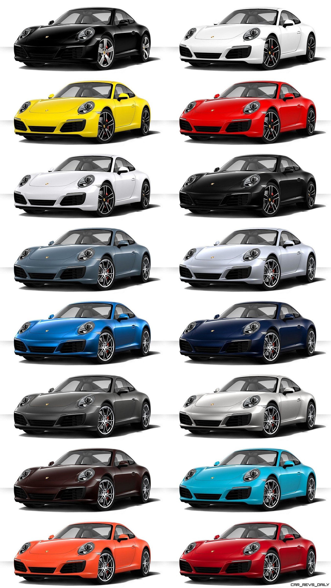 Porsche 911 Colors
