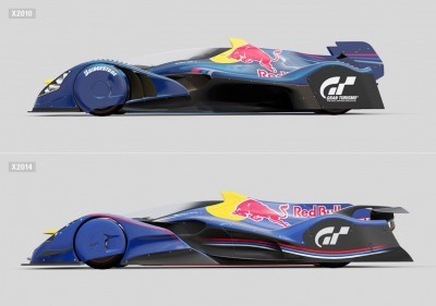 autoART Gran Turismo Red Bull X2014 Fan Car MODEL vs X2010 SCALE MODEL 21