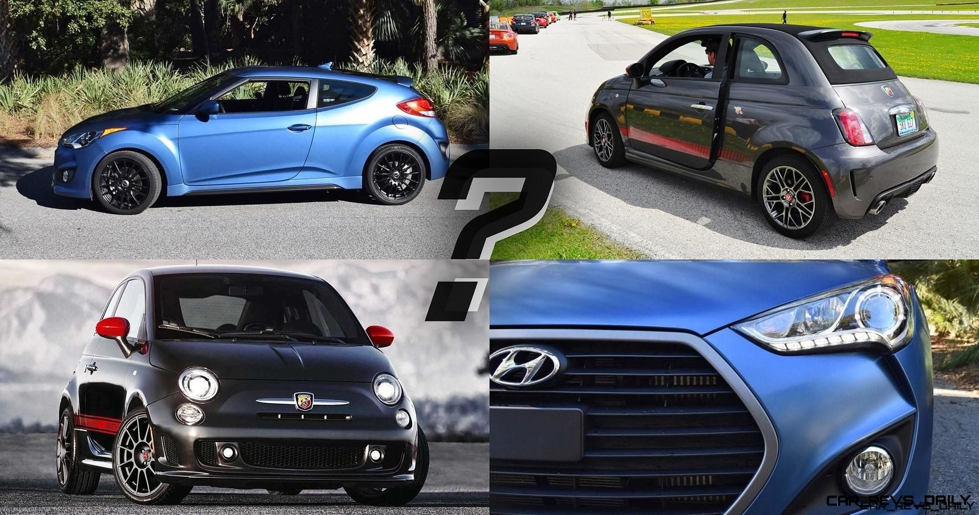 Which Car Wins 16 Fiat 500 Abarth Vs 16 Hyundai Veloster Turbo Rally By Ben Lewis Car Shopping Car Revs Daily Com