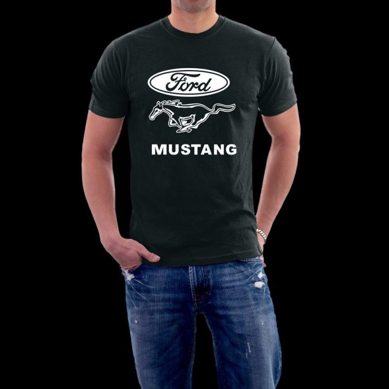 mustang logo t shirt