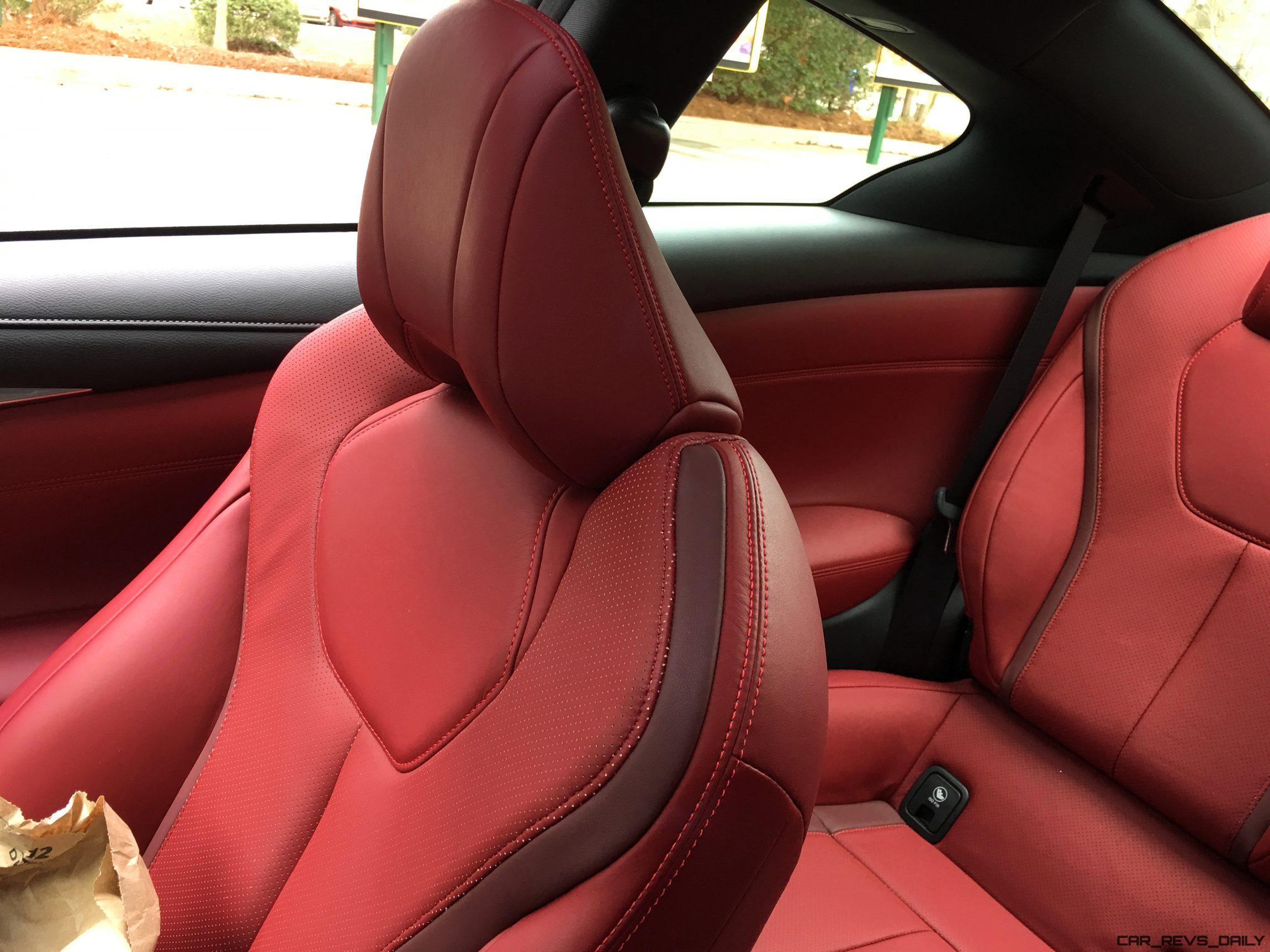 2017 Infiniti Q60 Red Sport 400 Interior Photos 7