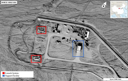 Misteriosa estructura militar de China en la base de Jilantai (Mongolia Interior)