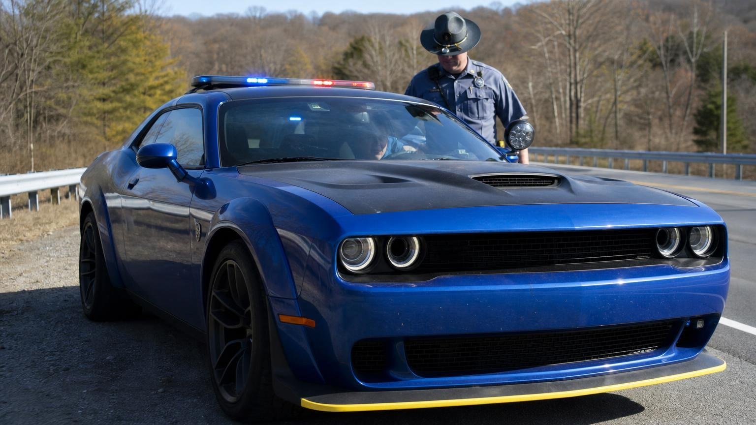 State troopers now patrol in a Hellcat seized from a street racer : the fastest police car in America