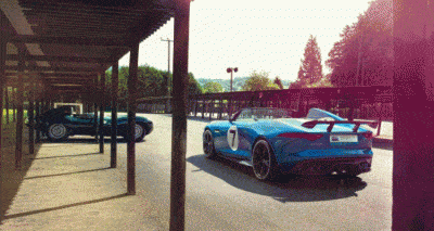 Jaguar P7 and D-TYPE Header GIF