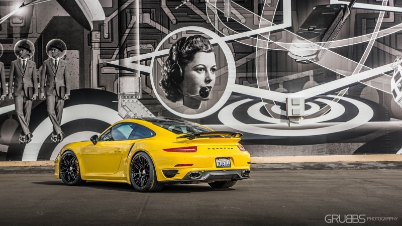 Porsche 991 Turbo S with HRE RC100 in Gloss Black_23696804393_o