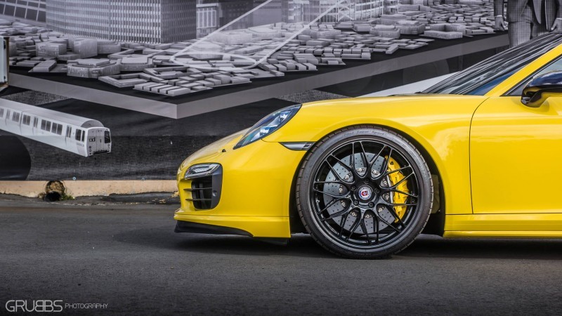 Porsche 991 Turbo S with HRE RC100 in Gloss Black_24028045260_o