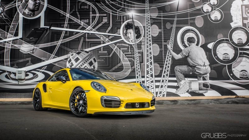 Porsche 991 Turbo S with HRE RC100 in Gloss Black_24215428772_o