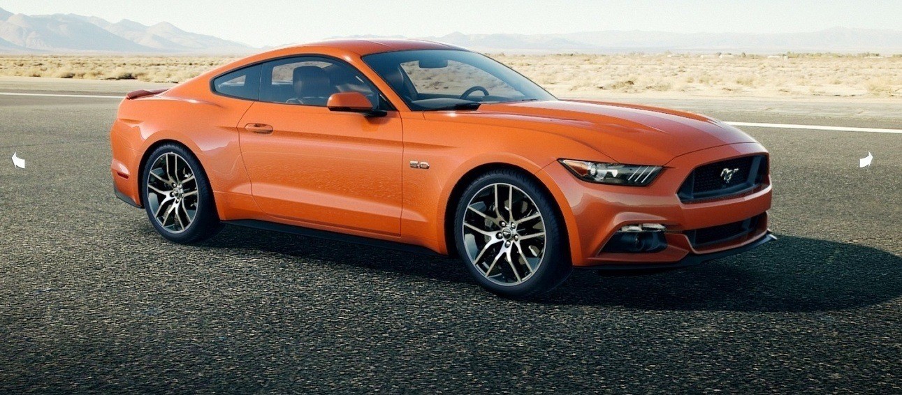 Ford Mustang gt 530 оранжевый